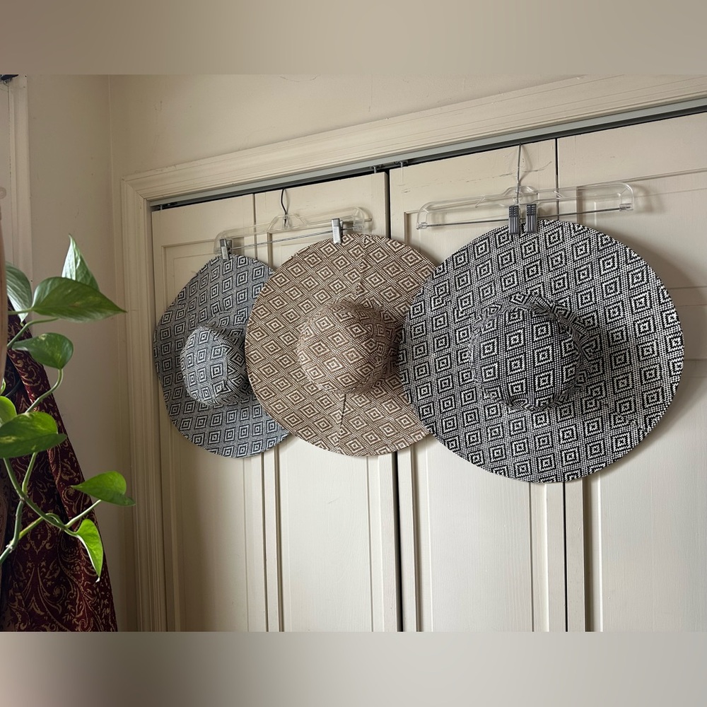 Geometric Pattern Wide Brim Sun Hats